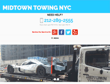 Tablet Screenshot of midtowntowingnyc.com